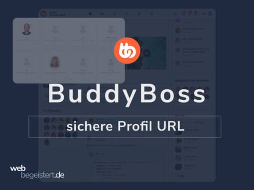 BuddyBoss sichere Profil URL