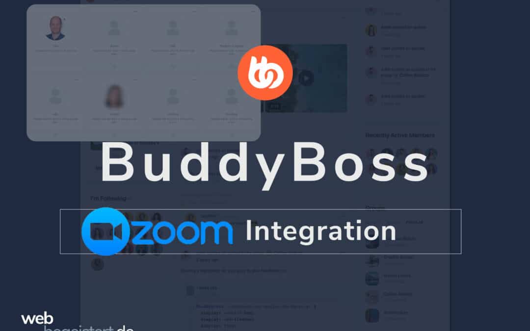 BuddyBoss Zoom Integration für Membership Q&As