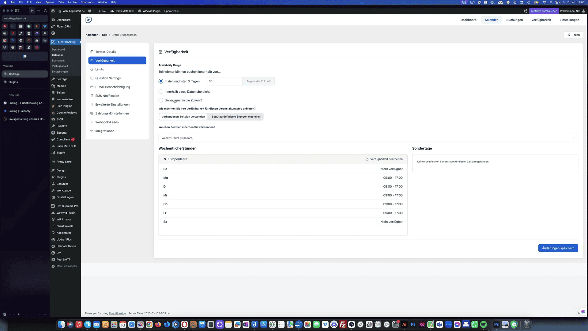 Fluent Booking Dashboard