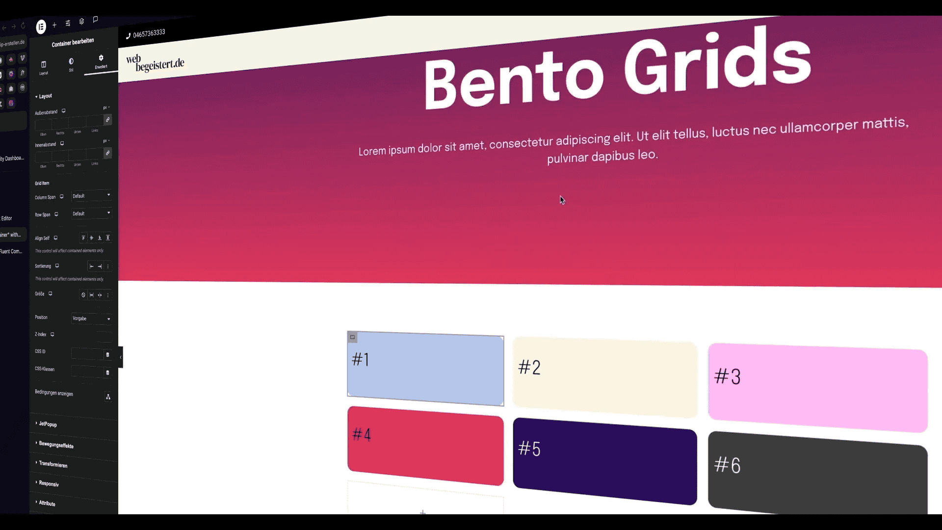 Einführung in Bento Grids