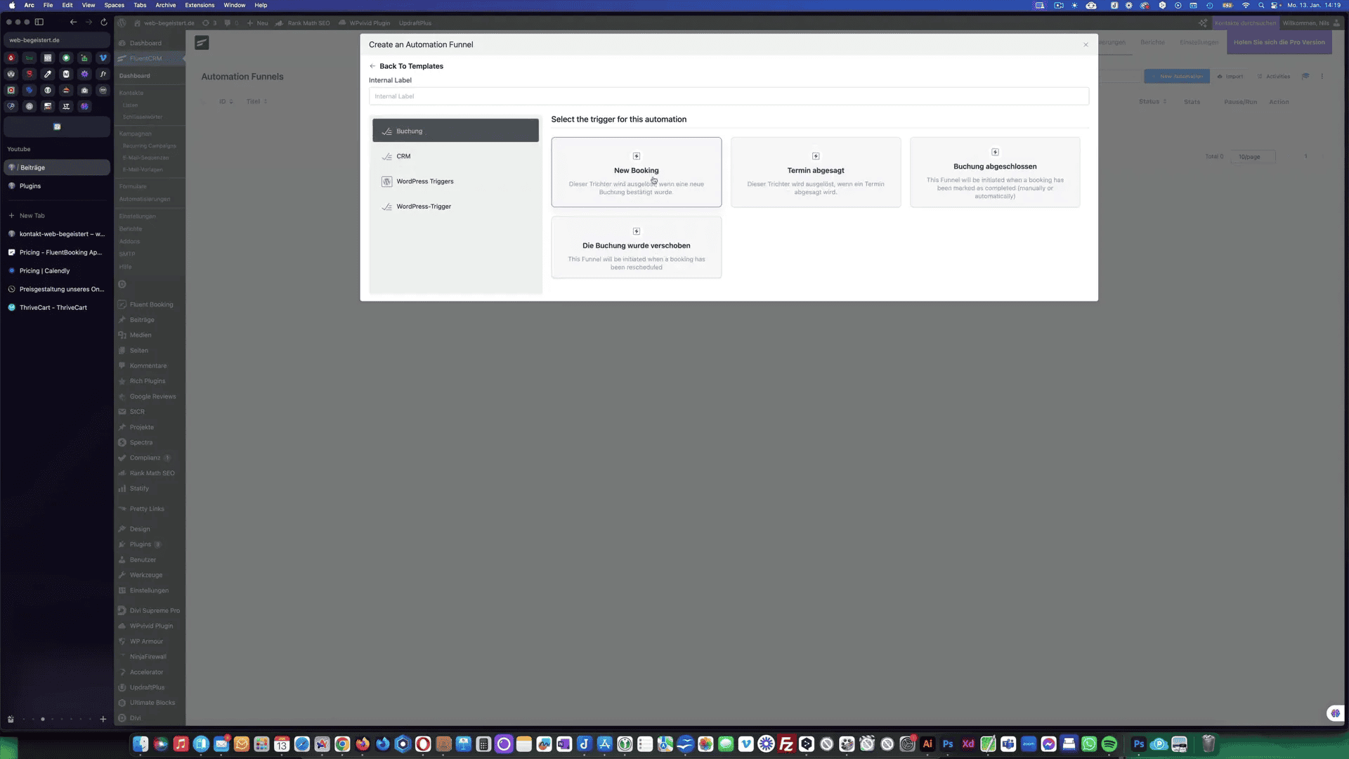 Automatisierung in Fluent CRM