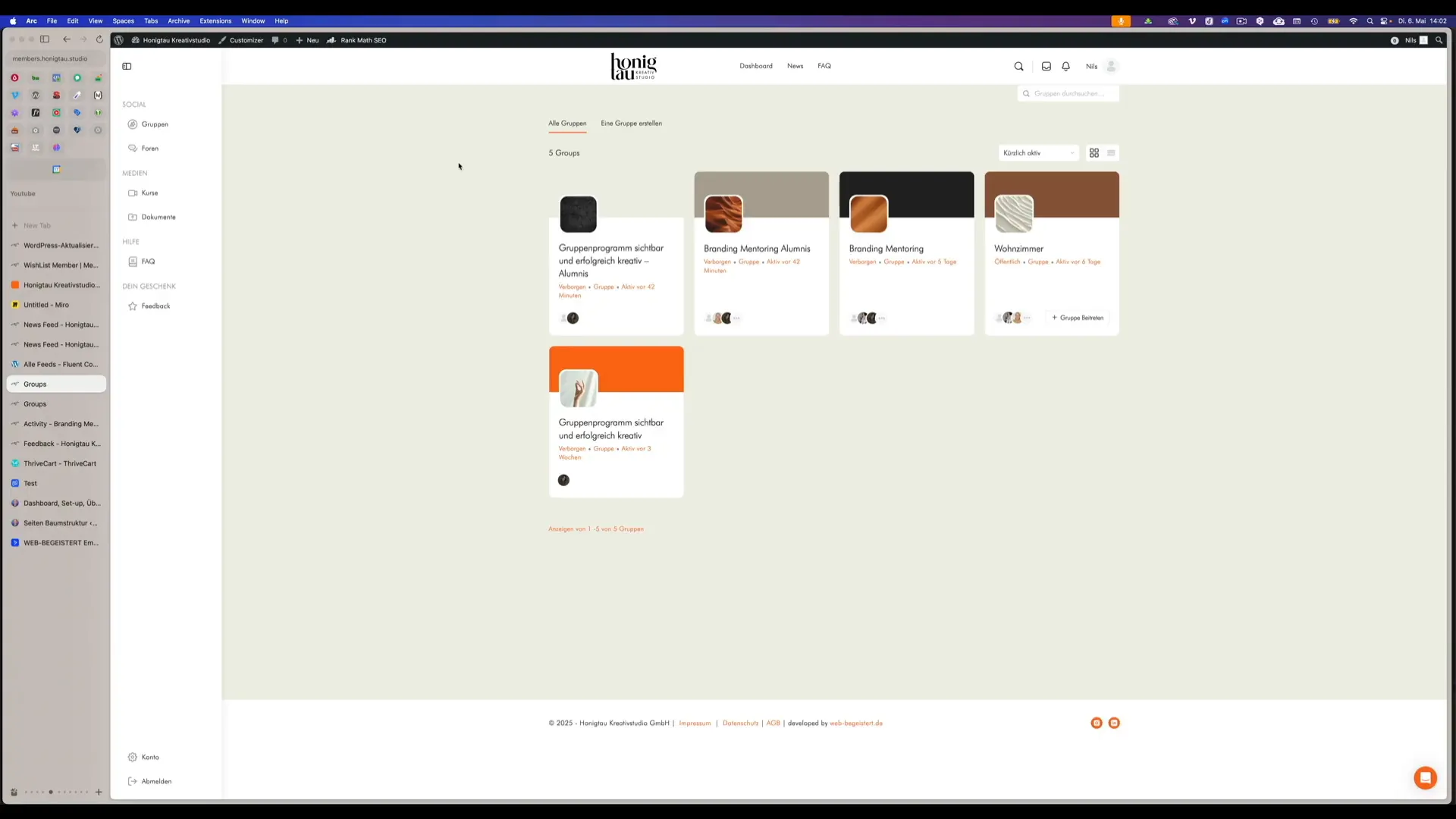 Mitgliederverwaltung Screenshot