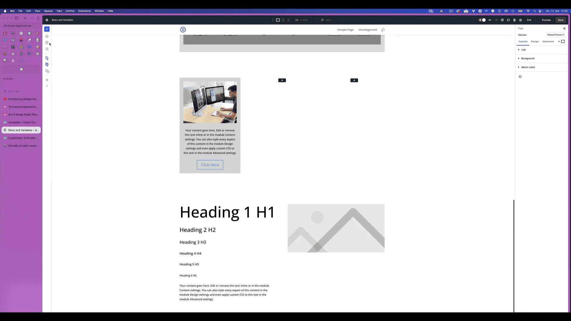 Designvariablen in Divi 5