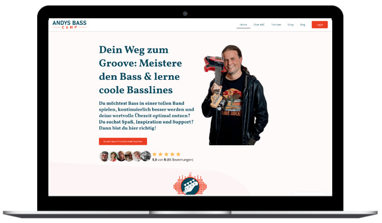 Website und Membeship Andreas LearnDash Showcase Tanja