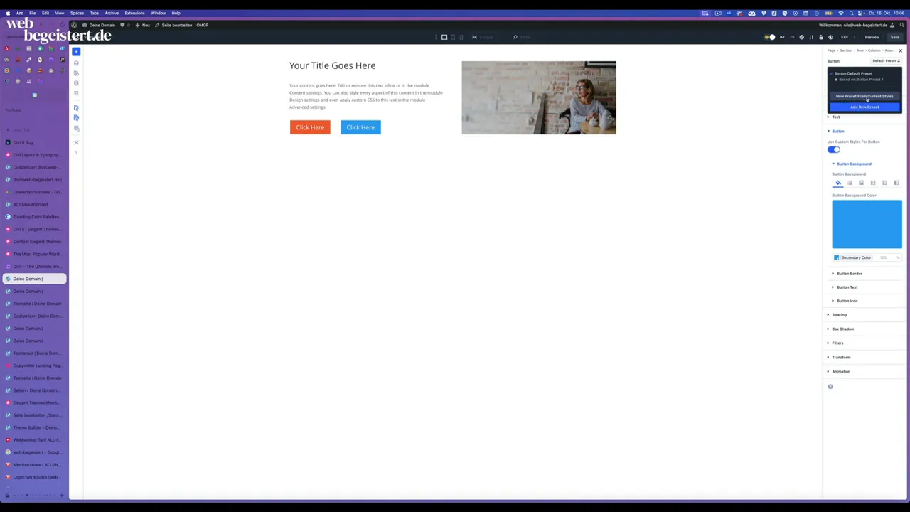 Buttons nebeneinander mit Flexbox