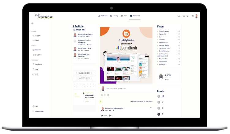 BuddyBoss Experte Deutschland Laptop